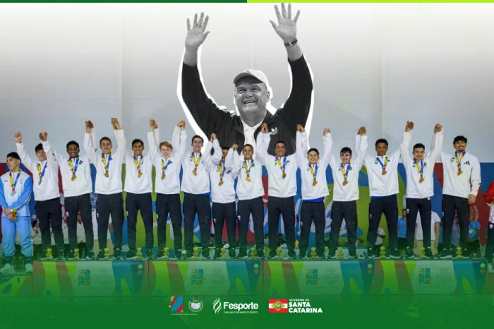 Atletas de Santa Catarina brilham no título sul-americano de futsal e participam de tributo a Oscar Schmidt