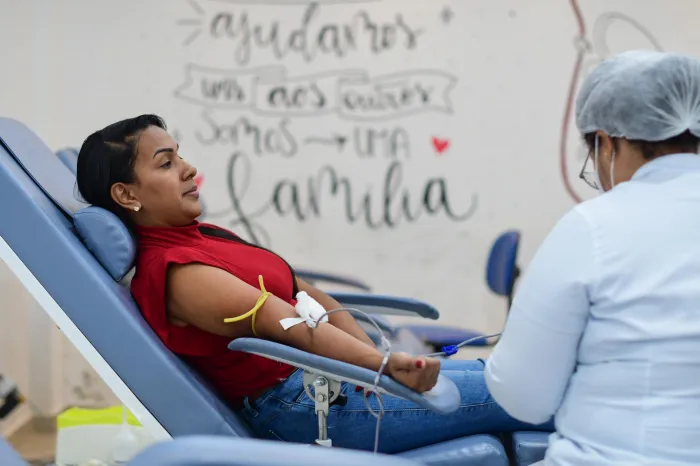 Para doar sangue é necessário ter boa saúde, idade entre 16 a 69 anos e peso mínimo de 50 quilos - Marco Antônio / Ascom Hemoal