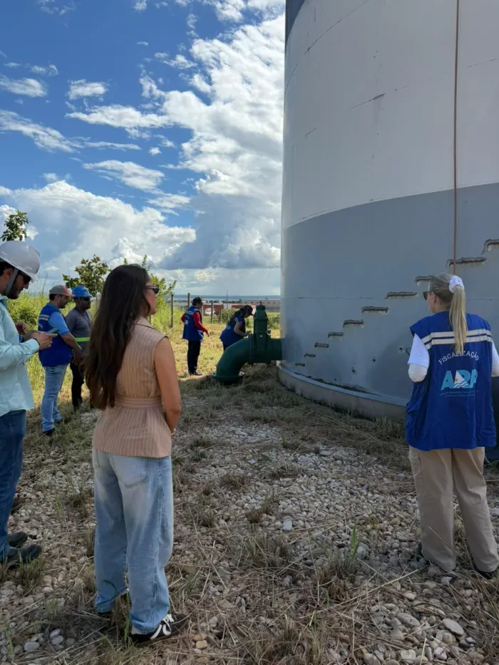 Ação utilizou drone para coletar imagens da parte superior dos reservatórios - Crédito da foto: Divulgação ARP