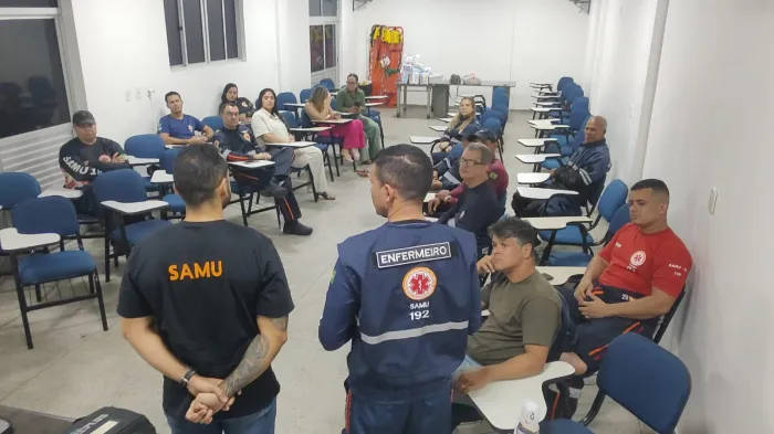 Objetivo da capacitação foi repassar novos protocolos de atendimento - Ascom Samu