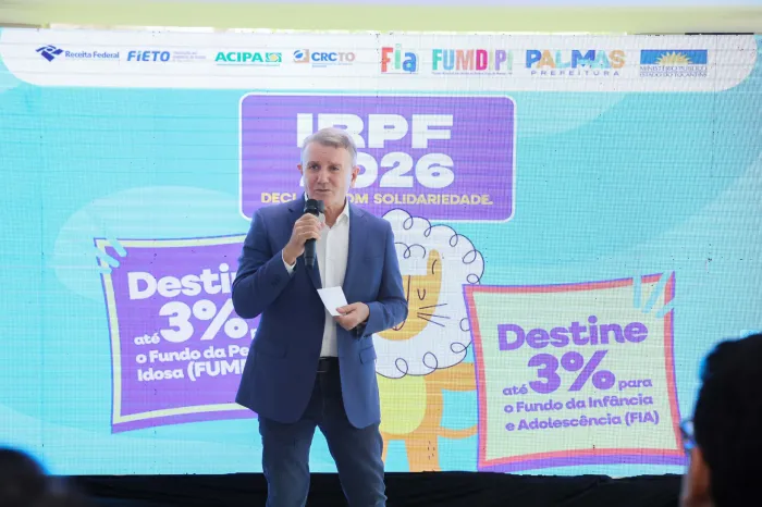 Prefeito Eduardo Siqueira Campos ressaltou que destinar parte do Imposto de Renda aos fundos municipais fortalece políticas públicas em Palmas - Crédito da foto: Francisco Barros
