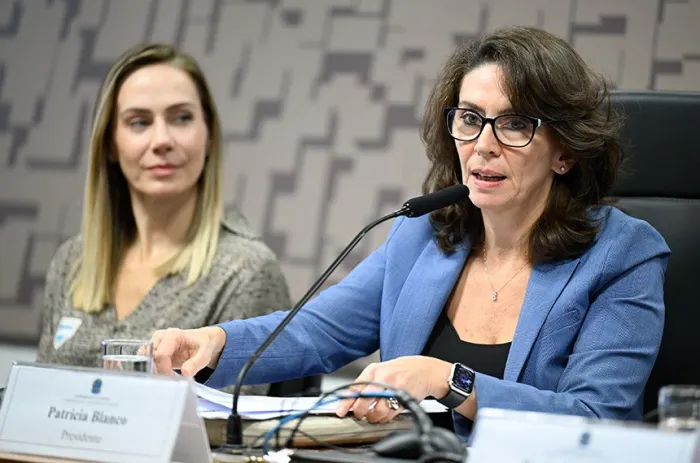 A reunião foi conduzida pela presidente do conselho, Patrícia Blanco - Foto: Andressa Anholete/Agência Senado