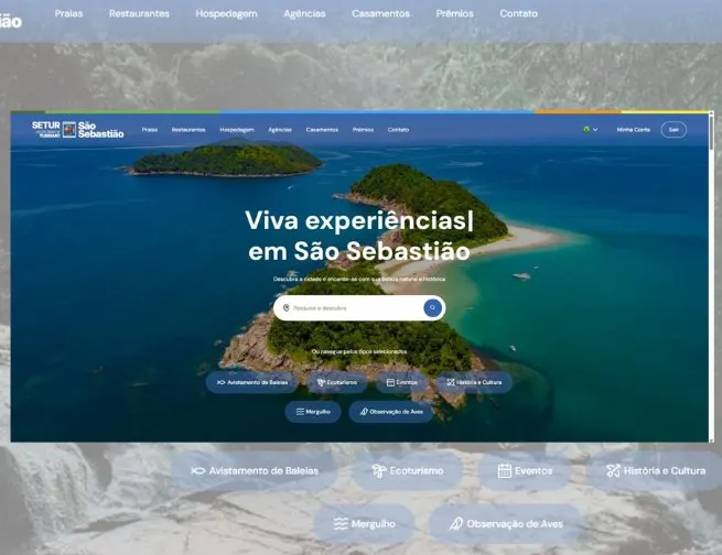 Prefeitura de São Sebastião é pioneira no Brasil com lançamento de novo site de turismo com IA