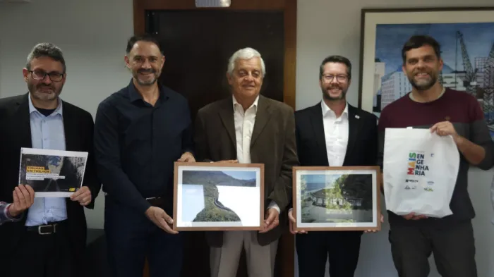 Nesta terça-feira (5), o deputado se reuniu com representantes do Crea-PR. - Créditos: Divulgação/Assessoria Parlamentar