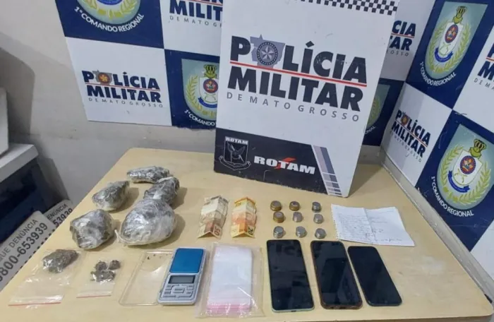 Rotam prende três suspeitos por tráfico ilícito de drogas em Cuiabá