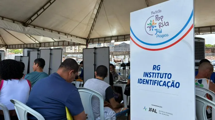 Equipe do Instituto de Identificação registra alta procura pela nova CIN no mutirão Pop Rua Jud - Dyego Duarte