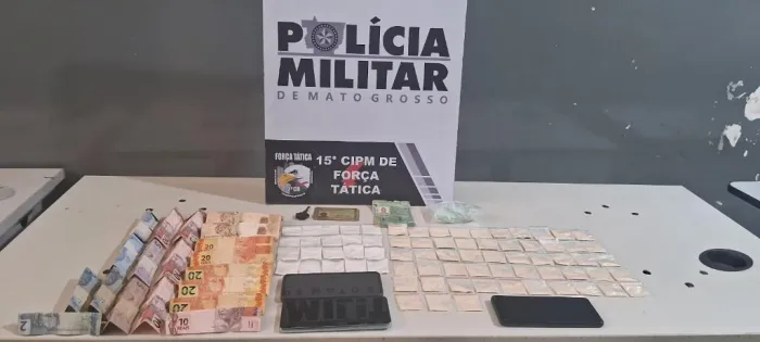 Dois homens são presos pela Força Tática com 58 porções de drogas