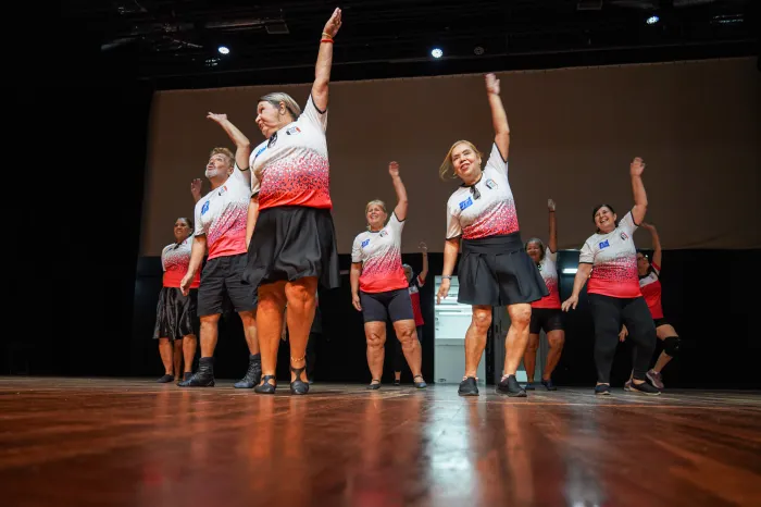 Coreografia e dança de salão do Time PG fazem últimos ajustes para levantar a torcida no JOMI
