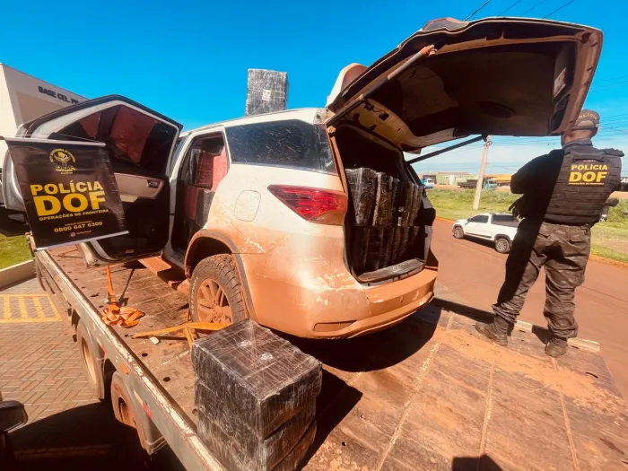 DOF apreende quase 2 toneladas de drogas e recupera veículo roubado em Santa Catarina