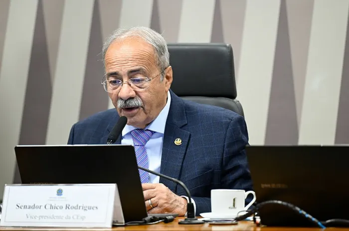 Chico Rodrigues apresentou relatório favorável ao PL 3742/2024, de Jorge Kajuru; aprovado pela Comissão de Esporte, projeto segue para a Câmara - Foto: Andressa Anholete/Agência Senado
