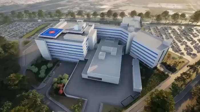 Maquete digital da nova unidade de urgência e emergência do HC: primeira etapa de operação será iniciada com 393 leitos. Foto: Reprodução