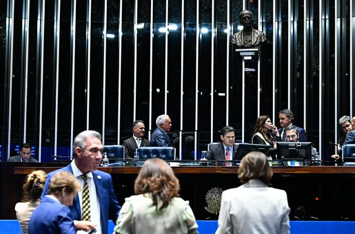 O Plenário do Senado durante as votações desta quarta-feira - Foto: Waldemir Barreto/Agência Senado