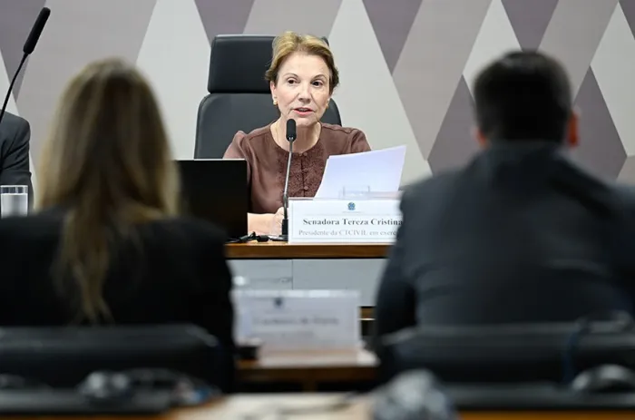 A senadora Tereza Cristina presidiu a reunião - Foto: Andressa Anholete/Agência Senado