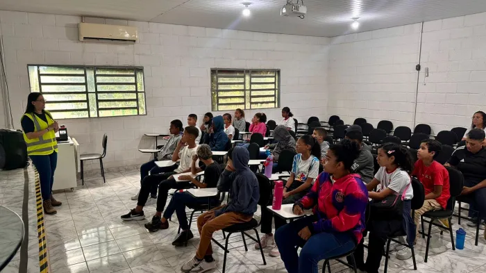Nesta etapa, estudantes do 7º ano da Escola Municipal Prefeito Edival Lemos Santos participaram da programação - Ascom IMA/AL