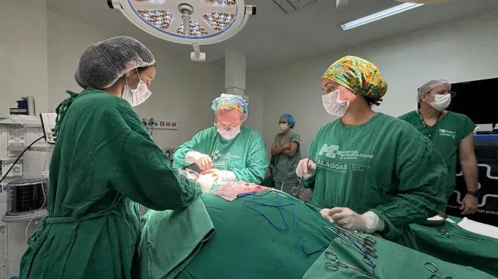 Durante a cirurgia, o tumor foi completamente retirado com margens de segurança oncológica - Brunno Afonso
