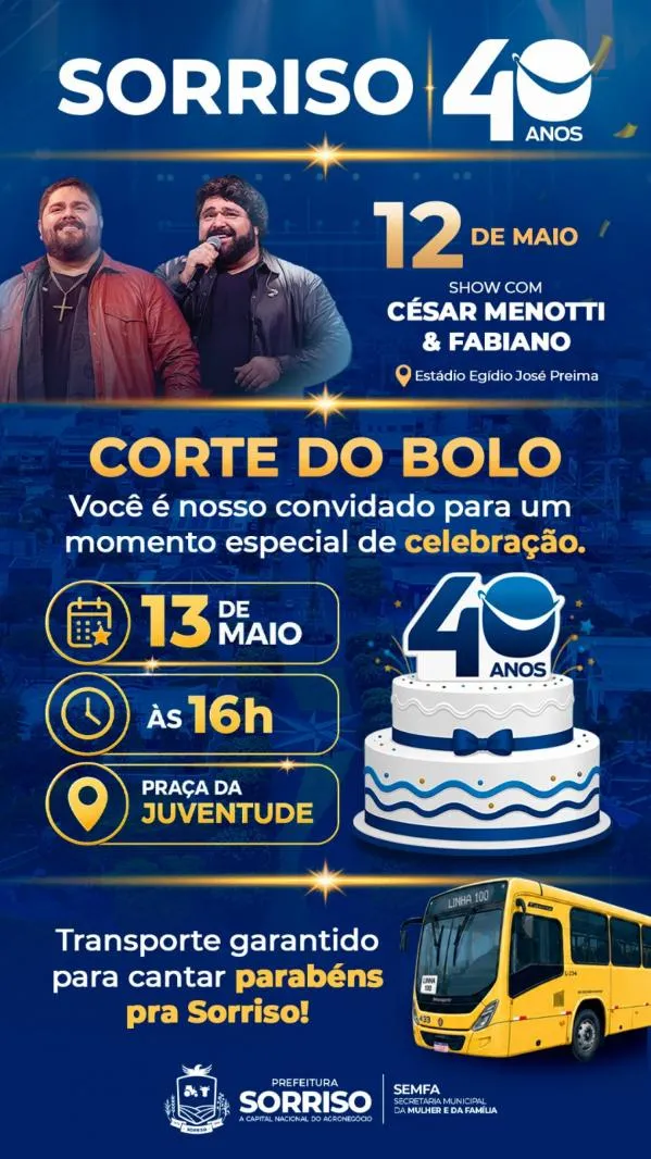 Foto: Reprodução/Prefeitura de Sorriso - MT