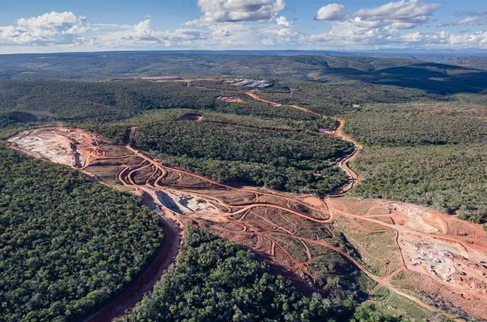 Mina em Caetité (BA): Brasil tem grande potencial de produção de minerais críticos - Foto: Indústrias Nucleares do Brasil