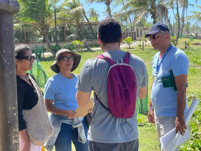 Equipes da área ambiental realizam visita técnica na linha costeira do município