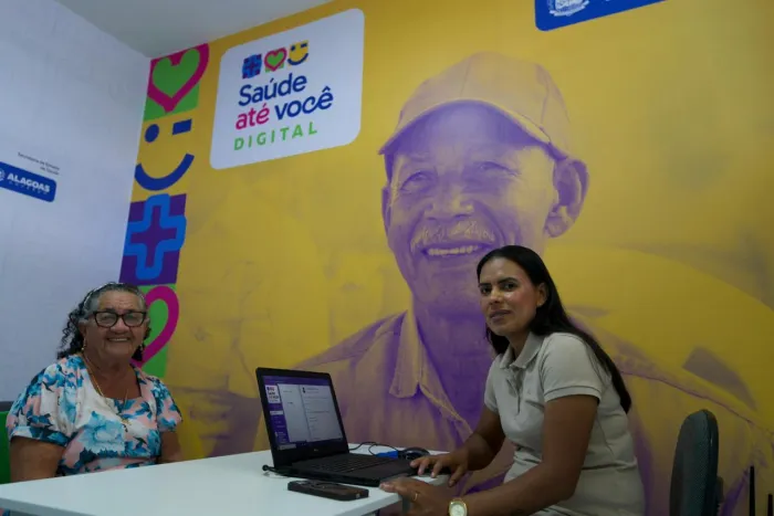 Dona Maria José da Silva aprovou a iniciativa - Wendel Matos/ Ascom Saúde Até Você Digital