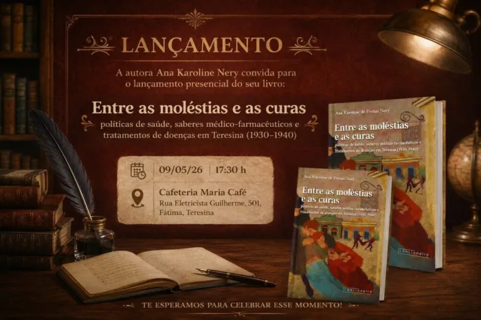Professora da Uespi lança livro sobre saúde pública e práticas medicinais em Teresina nas décadas de 1930 e 1940
