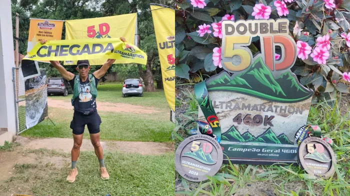 Agente da Polícia Civil, Juracy Gomes da Silva conquistou o primeiro lugar na modalidade 5D Ultramarathon double - 
