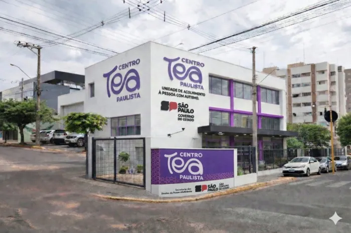 Projeção ilustrativa da futura unidade do Centro TEA Paulista em Bauru. Foto: Governo de São paulo/Divulgação