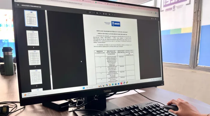 Governo de Sergipe divulga resultado preliminar do Acelera Mulher 2026