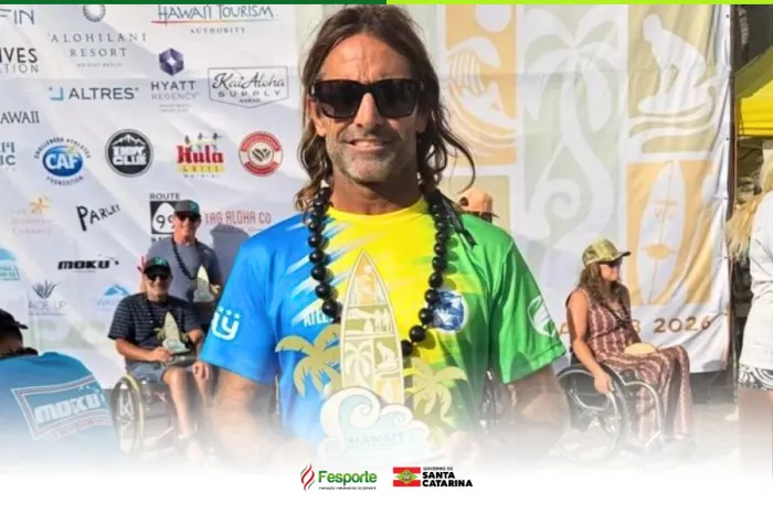 Soberano no mar: Luciano Nem garante título inédito para o estado em ondas havaianas