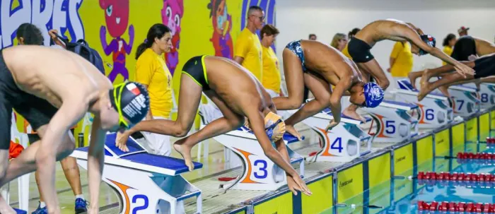 CFO recebe provas de atletismo e natação do Meeting Paralímpico