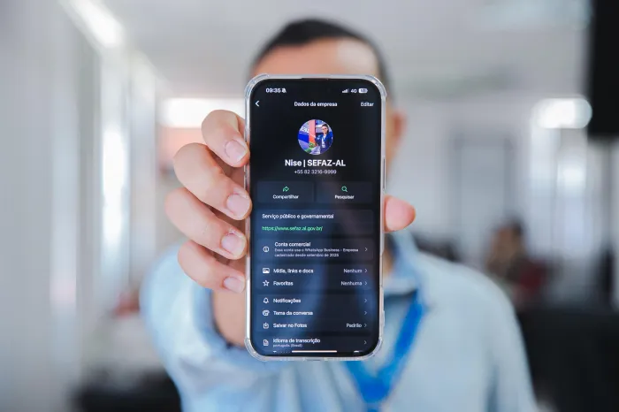 Nise, assistente virtual da Sefaz, está disponível pelo WhatsApp - Ivo Neto/Ascom Sefaz