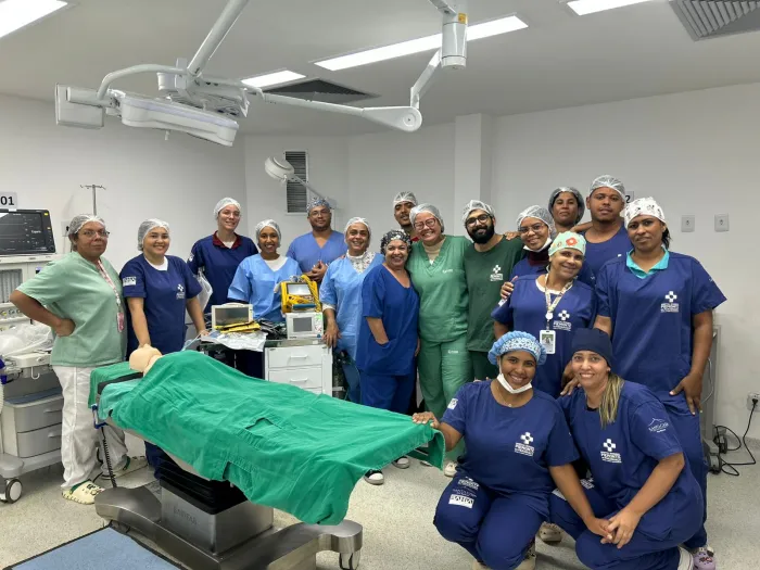 Profissionais do Hospital Regional Piemonte do Paraguaçu são capacitados para atuação integrada em emergências intraoperatórias