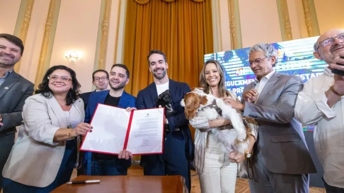 Lei que cria Fundo Estadual de Proteção e Bem-Estar de Animais foi sancionada em abril [imagem de abr/26] -Foto: Maurício Tonetto/Secom