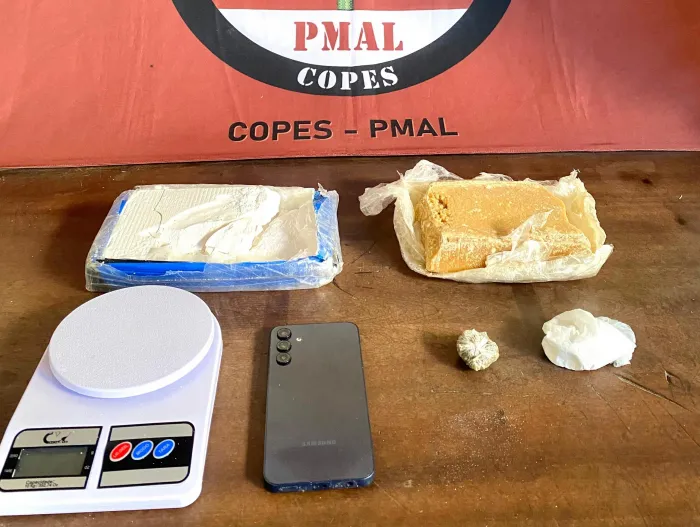Material apreendido durante ação da Polícia Militar - Ascom PM-AL