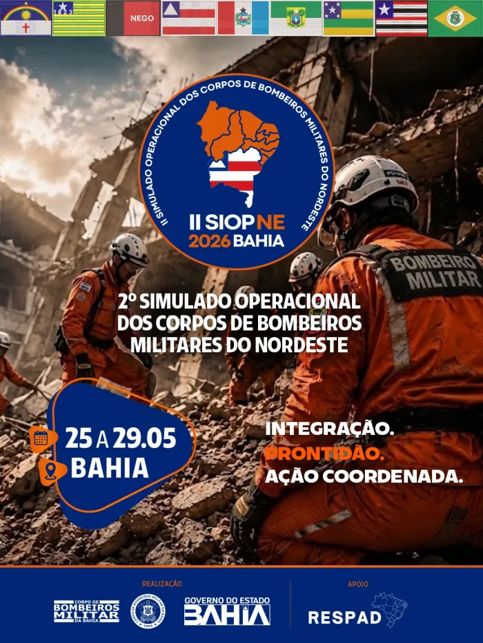 Bahia vai sediar 2º Simulado Operacional dos Corpos de Bombeiros Militares do Nordeste