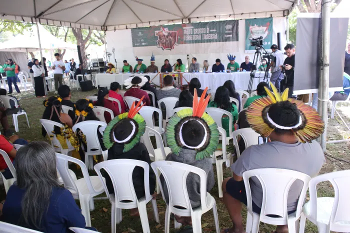 Lúdio defende demarcações de terras indígenas em MT durante Acampamento Terra Livre