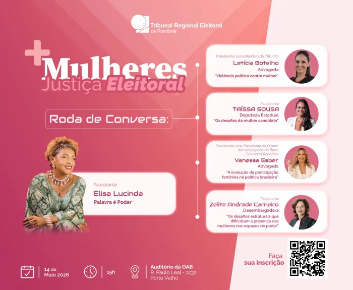  O evento será realizado às 15h, no auditório da Ordem dos Advogados do Brasil Seccional Rondônia, em Porto Velho (Foto: Divulgação)