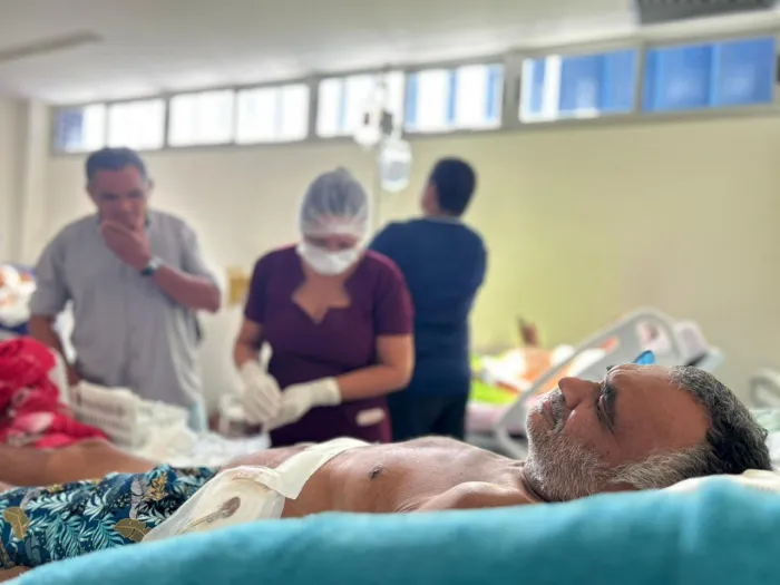 oseval agradeceu o acolhimento recebido durante todo o tratamento no Hospital Metropolitano - Neide Brandão / Ascom Hospital do Coração Alagoano