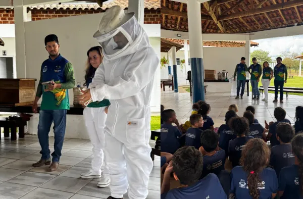 Projeto Escola Amiga das Abelhas leva educação ambiental para alunos do Jonas Pinheiro