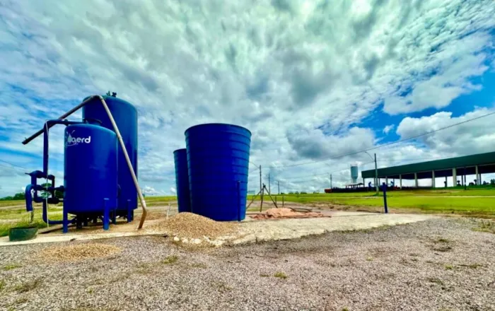 Equipes da Caerd de Ji-Paraná e Porto Velho intensificam os trabalhos para garantir o funcionamento da Estação de Tratamento de Água (ETA) Compacta