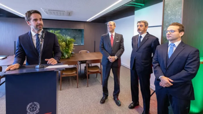 Leite afirmou que a nova estrutura simboliza a confiança do governo italiano na relação com o Estado gaúcho -Foto: Mauricio Tonetto/Secom