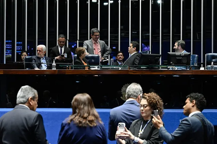 O Lei Complementar (LC) 224, de 2025 vai à votação nesta terça-feira (19); pauta tem mais dois itens - Foto: Carlos Moura/Agência Senado