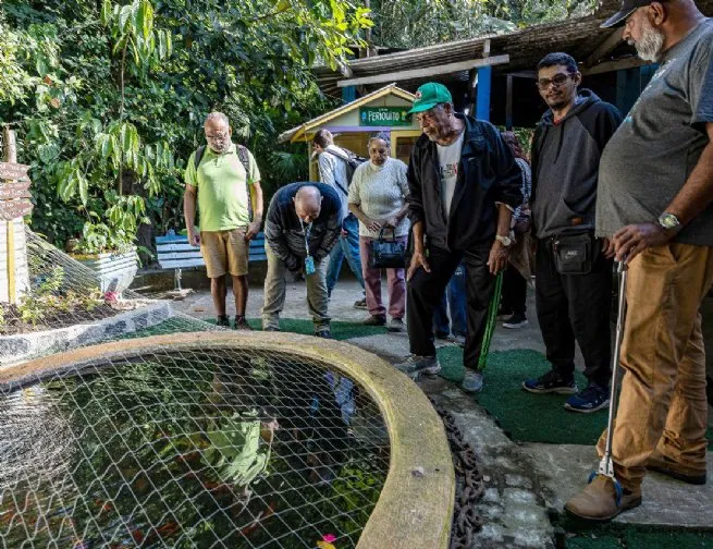 Prefeitura promove visita dos pacientes do CAPS no viveiro municipal em alusão ao Dia Nacional da Luta Antimanicomial