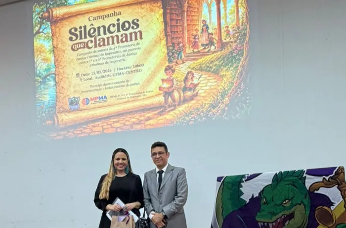 Aula magna na Ufma teve participação os s promotores de justiça Patrícia Ferreira e Carlos Róstão