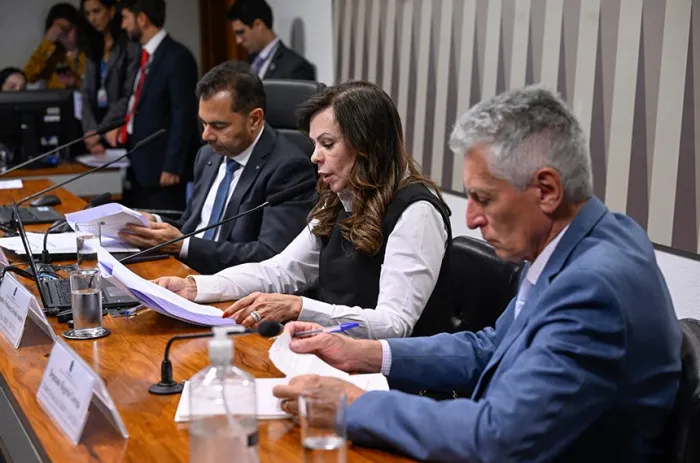 Professora Dorinha Seabra na presidência dos trabalhos da comissão - Foto: Carlos Moura/Agência Senado
