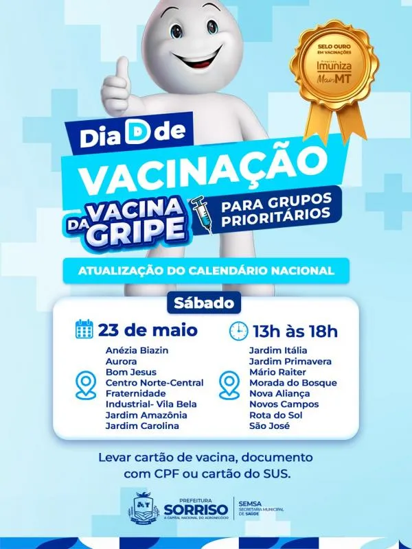 Foto: Reprodução/Prefeitura de Sorriso - MT