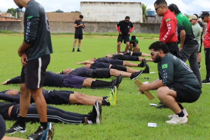 Avaliações físicas do GAPE reforçam a segurança e garantem preparo técnico-operacional dos policiais penais que atuam em missões de alta complexidade no sistema prisional
