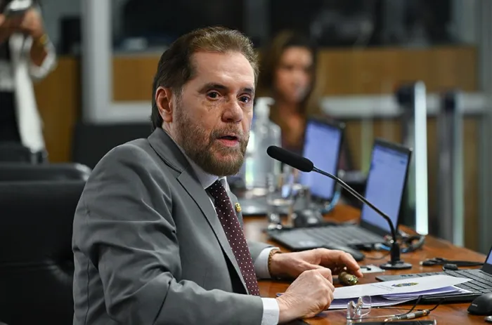 Plínio Valério apresentou relatório favorável à PEC 65/2023 - Foto: Saulo Cruz/Agência Senado