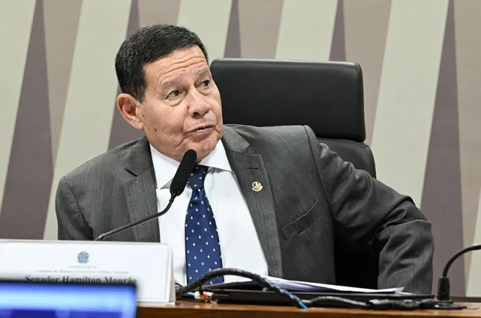 O senador Hamilton Mourão leu o relatório do senador Carlos Viana - Foto: Geraldo Magela/Agência Senado