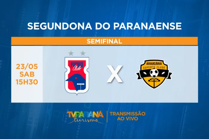 TV Paraná Turismo transmite jogo decisivo Paraná x Araucária pela semifinal da segundona