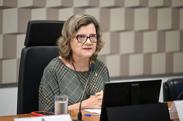 Presidente da CE, a senadora Teresa Leitão comandou o debate - Foto: Edilson Rodrigues/Agência Senado
